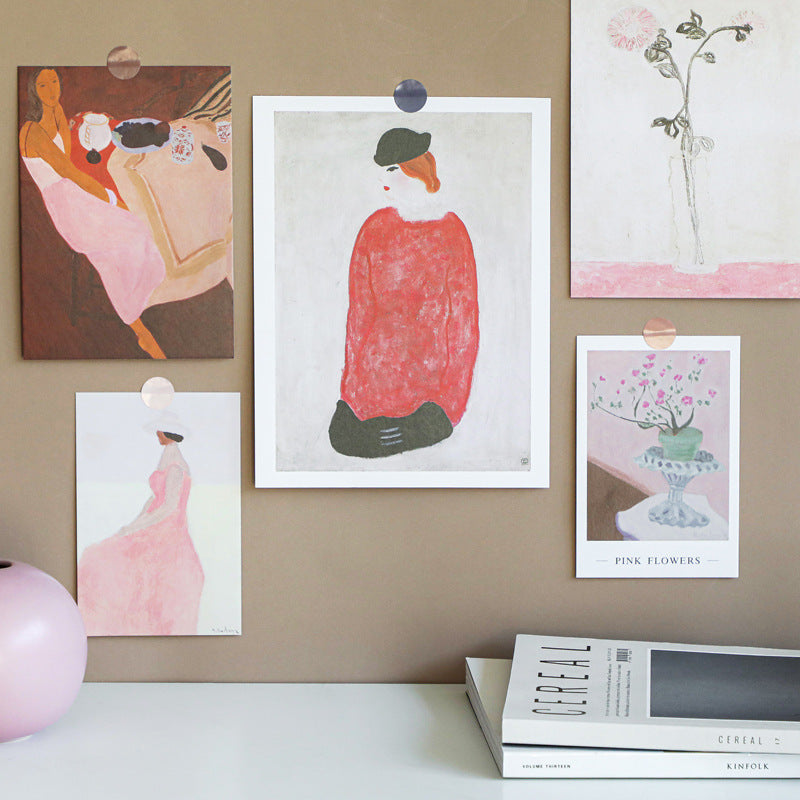 Nordic ins Wind Decorative Card Homestay Wall Decoration Card Student Bedroom Decoration Photo Frame Painting